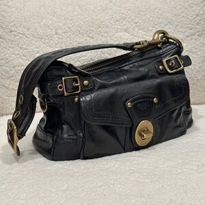 *** SOLD *** Coach Black Leather Shoulder Bag